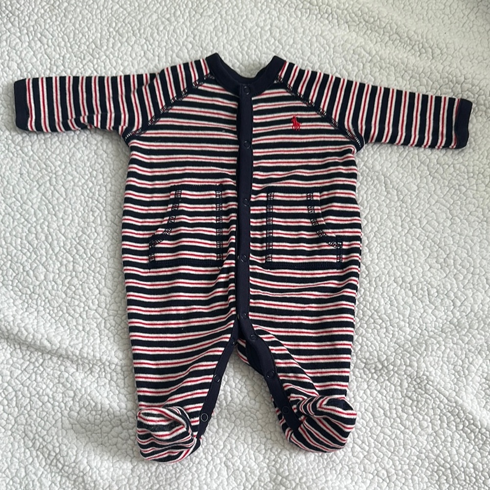 Striped Baby Boy One Piece